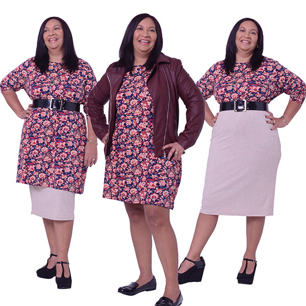 1 tunic dress, 3 ways