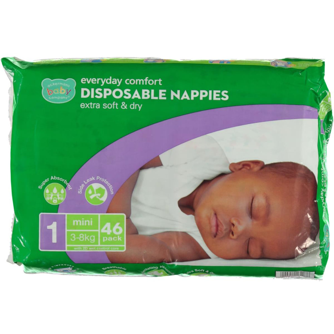 ABC NAPPIES CP MINI 46S-NO COLOUR-MINI