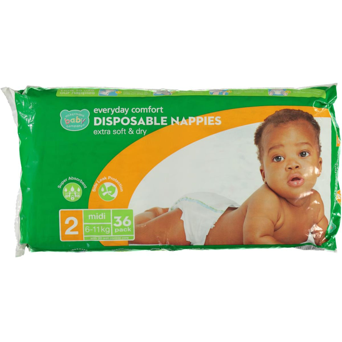 ABC NAPPIES CP MIDI 36S-NO COLOUR-MIDI