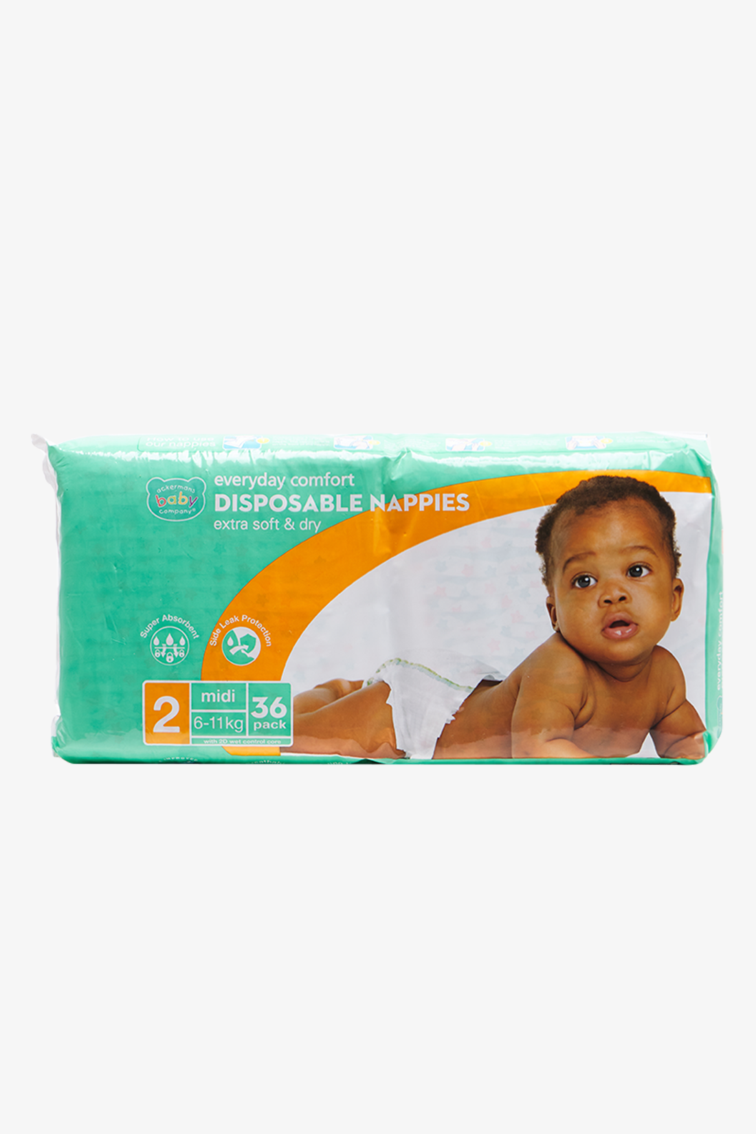 ABC NAPPIES CP MIDI 36S-NO COLOUR-MIDI