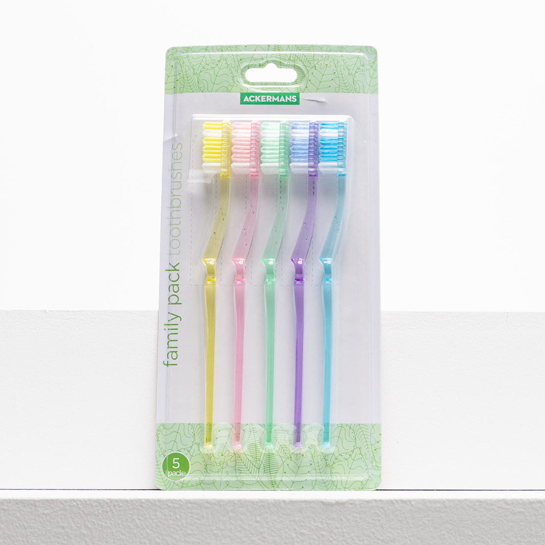 5PK FAMILY TOOTHBRUSHES-NO COLOUR-ONE SIZE