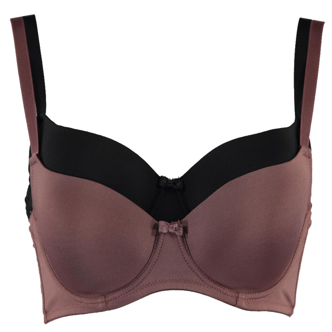 2pk Basic Cradle bra Small Mocca black-MOCHA-38 D