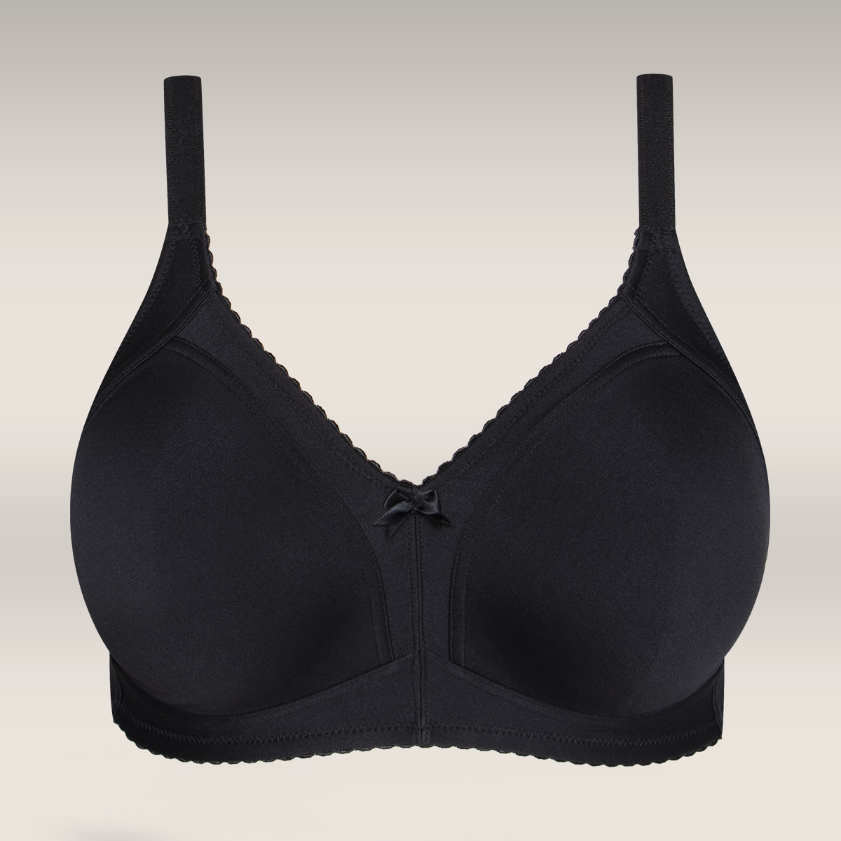 2PK STYLED MFRAME BRA SML PLAIN BLACK MOCCA-BLACK-38 C (1)