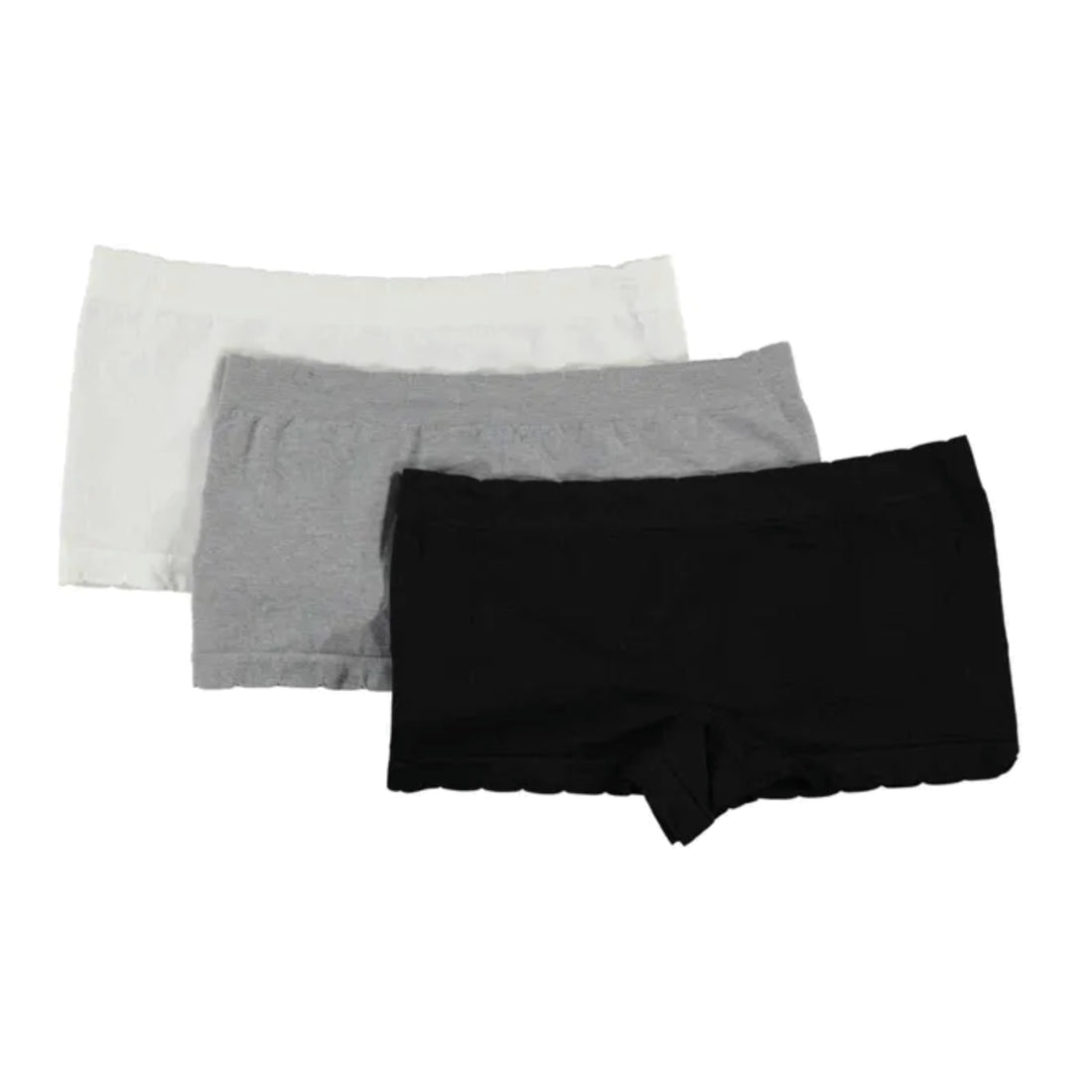 3 PACK SEAMFREE BOYLEG BLACK-ASSORTED-XS