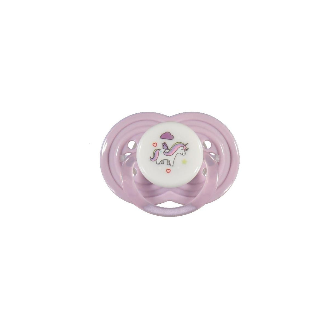 UNICORN 0-6 MTHS PACIFIER-LILAC-ONE SIZE