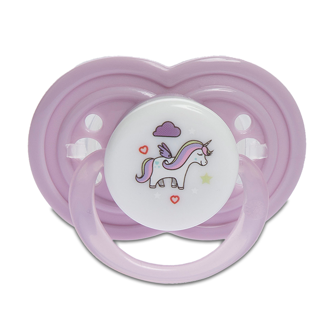 UNICORN 0-6 MTHS PACIFIER-LILAC-ONE SIZE