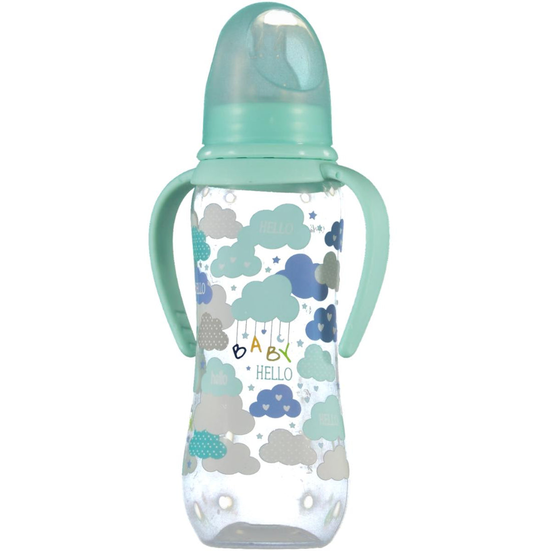 250ML CLOUDS ACK BOTTLE WITH HANDLE-LIGHT BLUE-250 ML