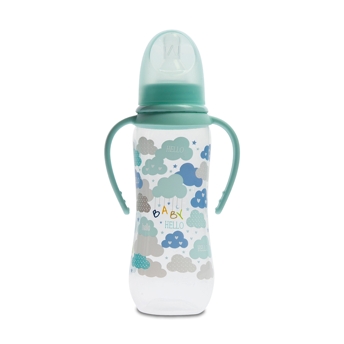 250ML CLOUDS ACK BOTTLE WITH HANDLE-LIGHT BLUE-250 ML