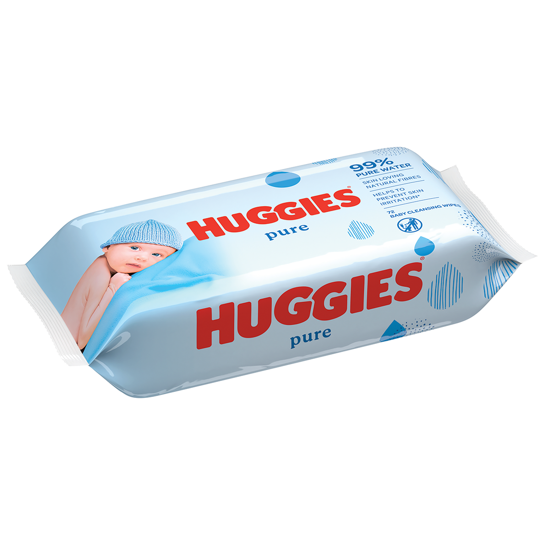 HUGGIES PURE BABY WIPES 56S-NO COLOUR-ONE SIZE