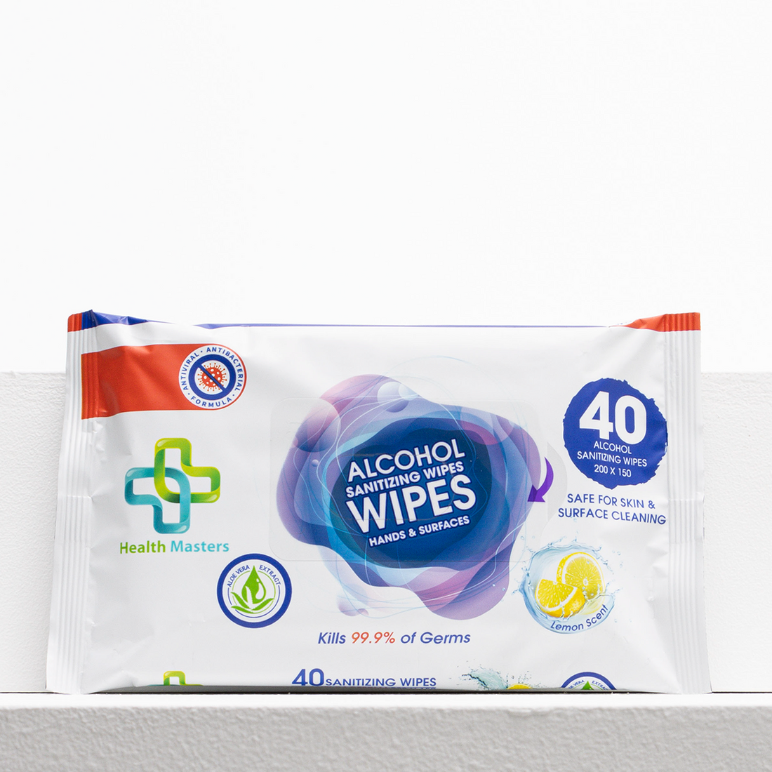 Health Masters Sanitizing Wipes-NO COLOUR-ONE SIZE