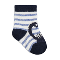 BLUE DINOS 3PK TB SOCKS-MID BLUE-3 - 5 1/2 (3)