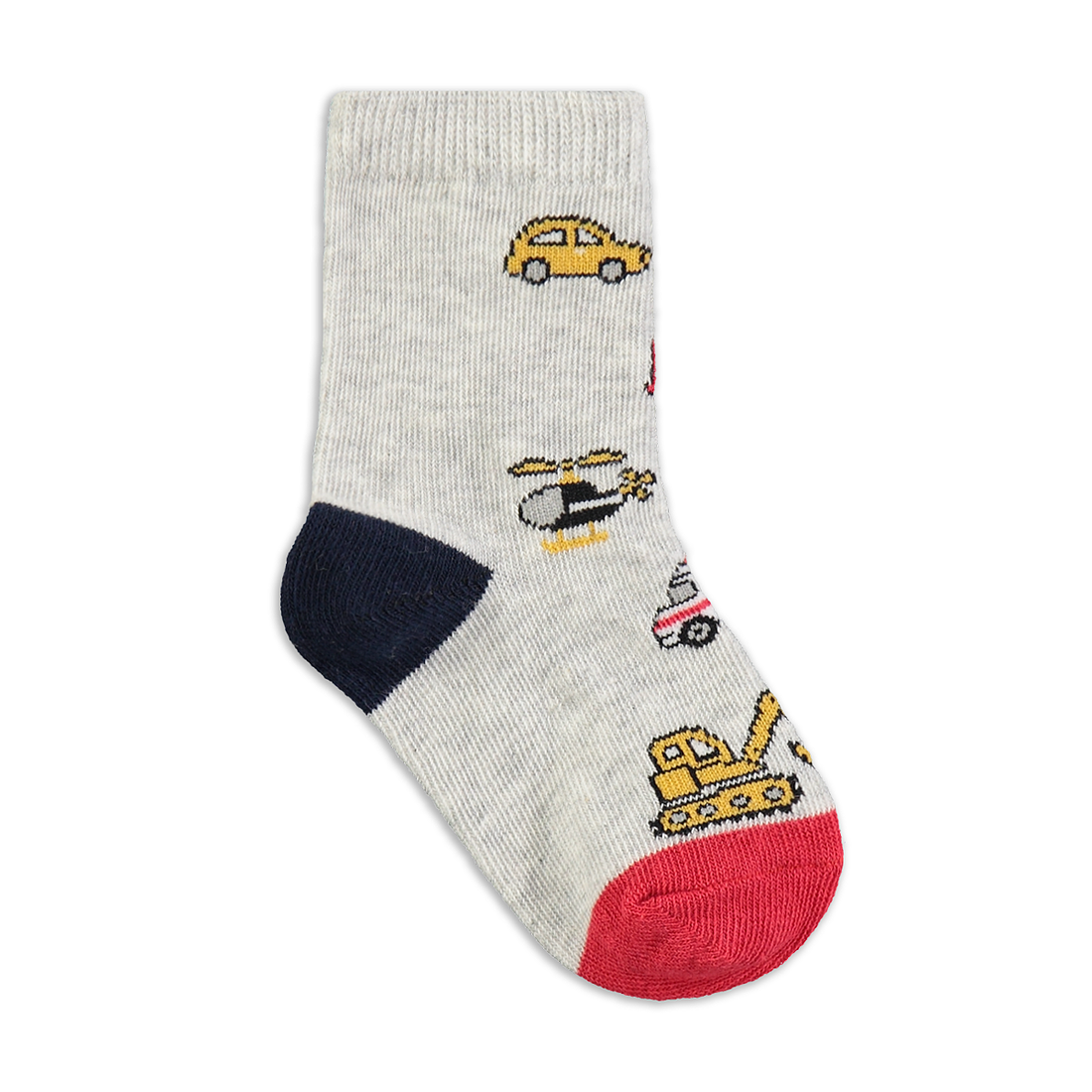 NAUTICAL CARS 3PK TB SOCKS-ASSORTED-3 - 5 1/2