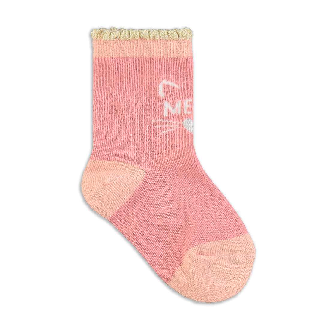 BLUSH KITTY 3PK TG SOCKS-ASSORTED-3 - 5 1/2