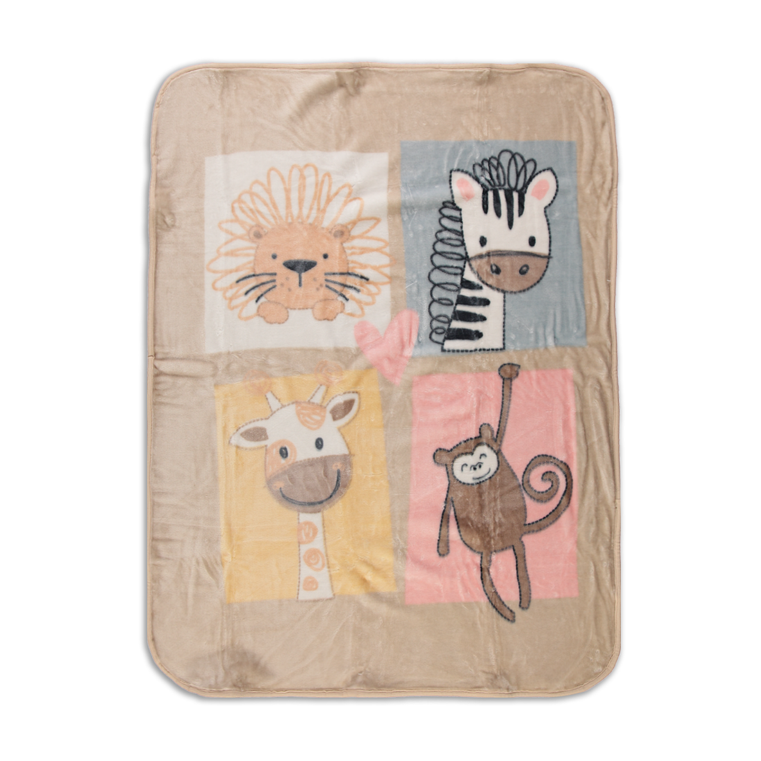 STONE ANIMALS MINK BLANKET-STONE-100X130 CM