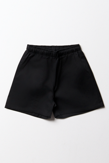 UNISEX SPORTS SHORTS BLACK PRIMARY-BLACK-13-14 YRS