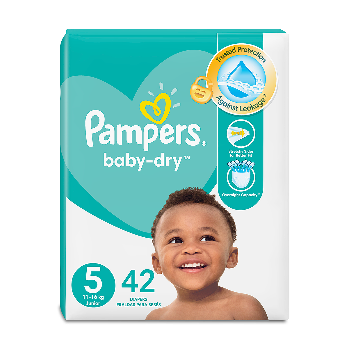 PAMPERS NAPPIES VP SIZE 5 JUNIOR 42-NO COLOUR-JUNIOR (3)