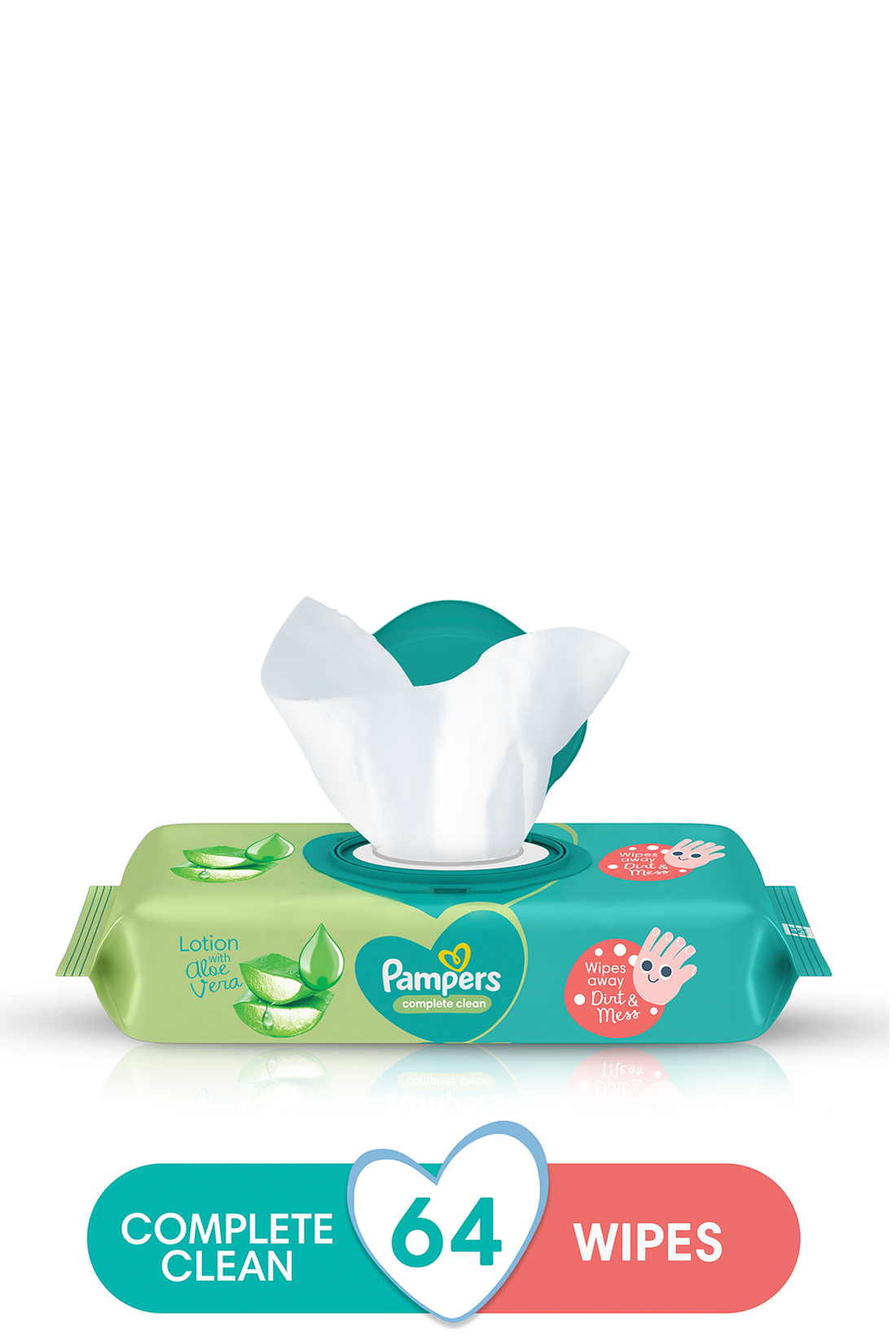 PAMPERS WET WIPES FRESH 64-NO COLOUR-ONE SIZE