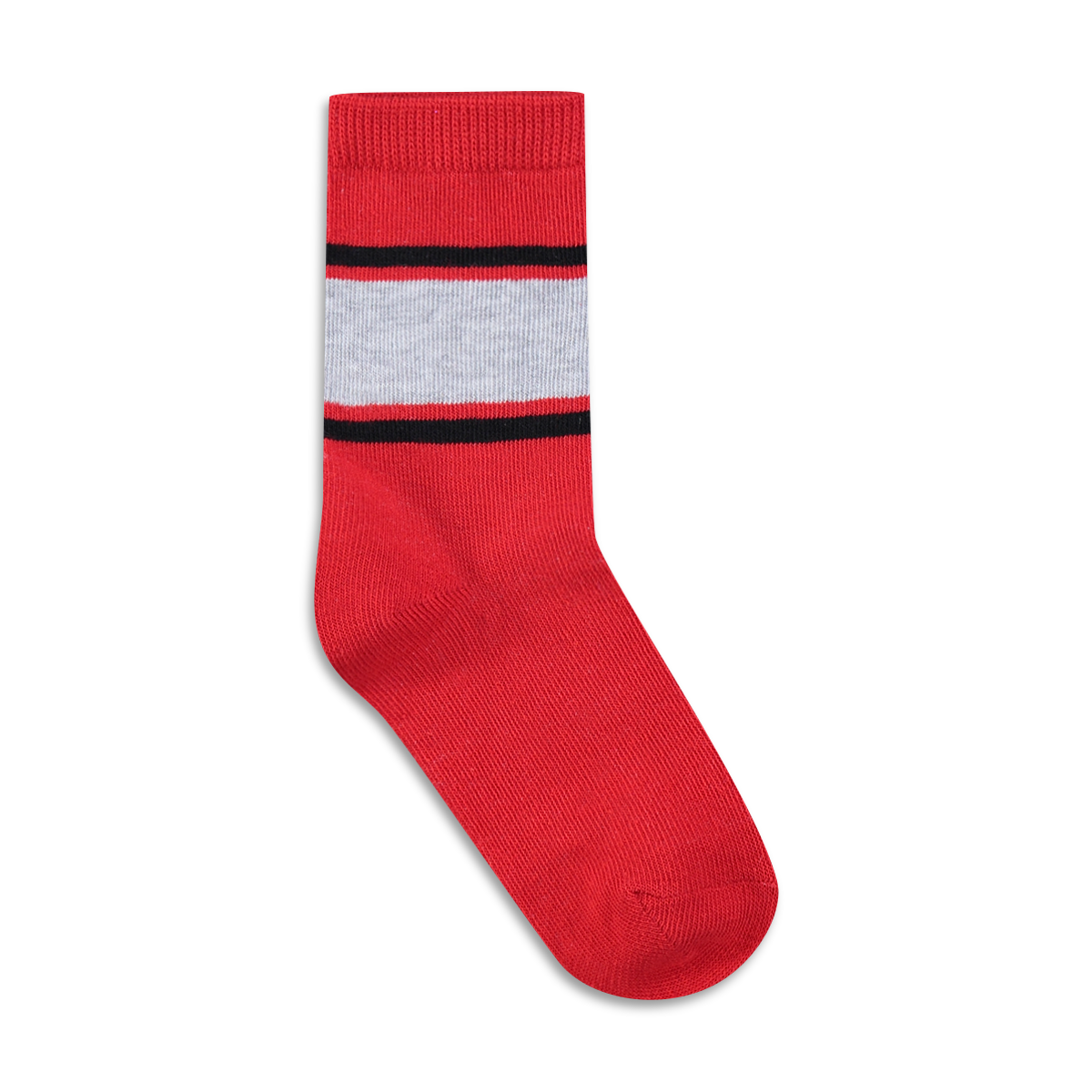 PB 5PK SOCKS PLAIN RED S21-BRIGHT RED-9-12 (5)