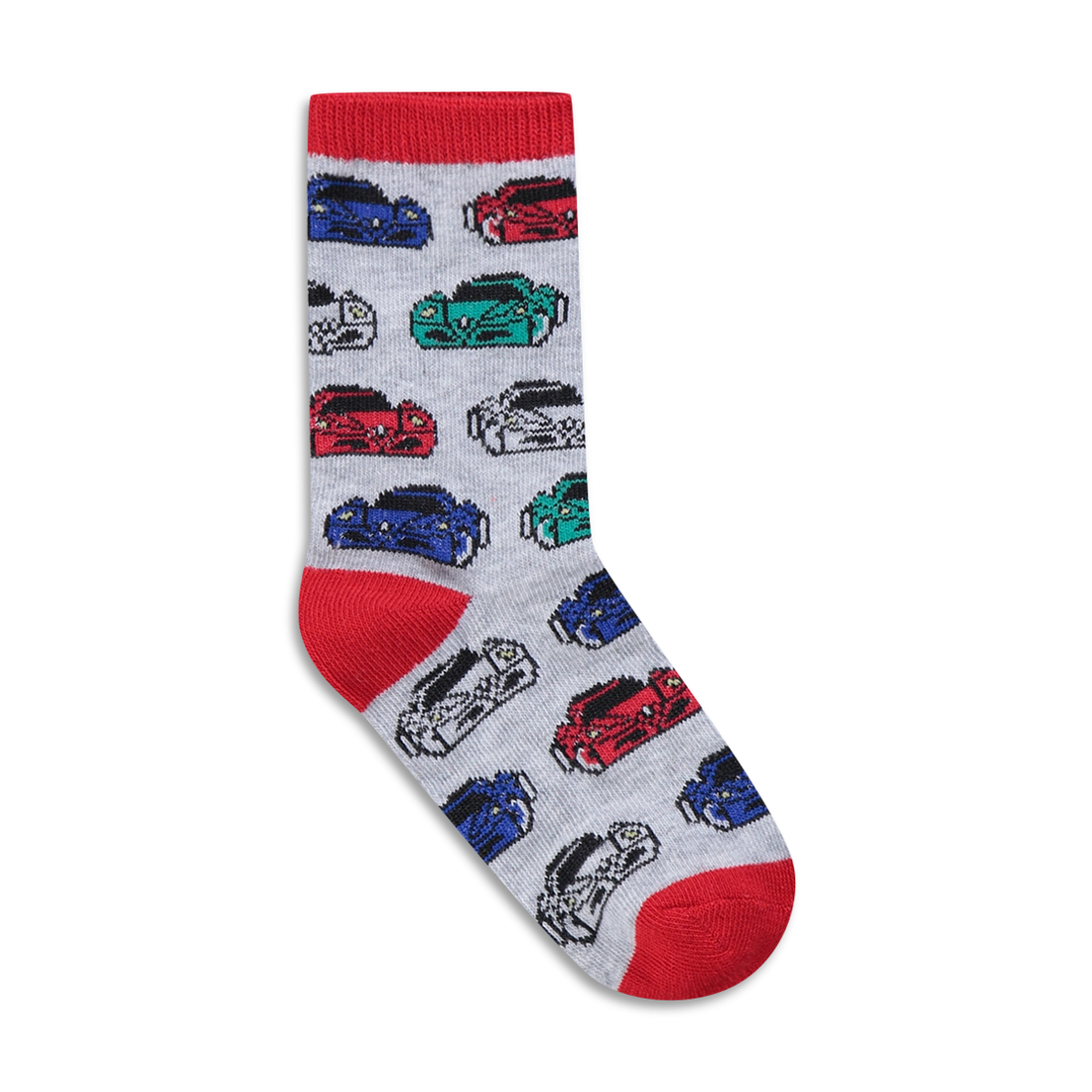 PB 5PK SOCKS PRINT TRANSPORT S21-ASSORTED-9-12