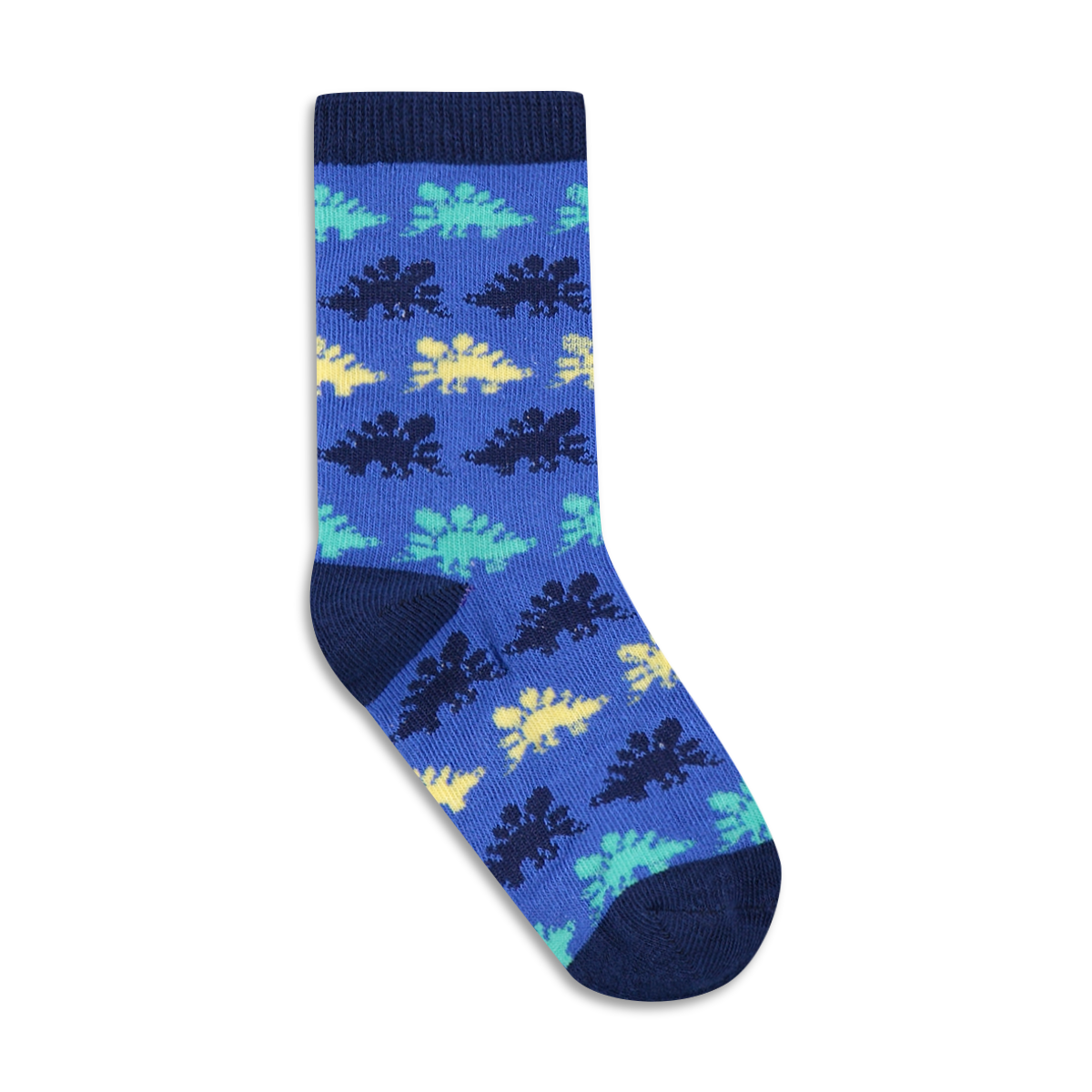 PB 5PK SOCKS PRINT DINO S21-MID BLUE-9-12 (3)