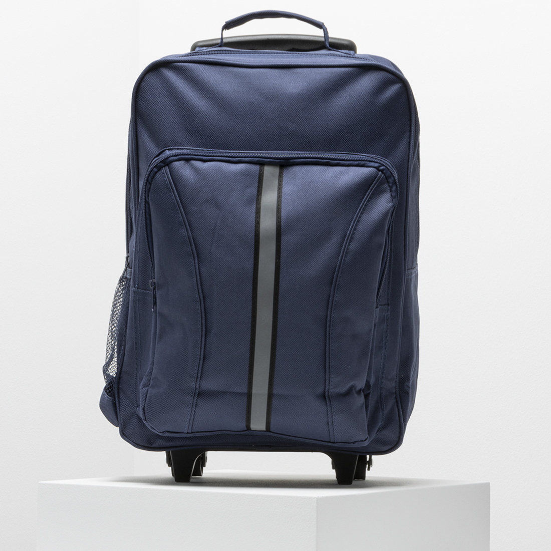 SCHOOL TROLLEY BAG NAVY-NAVY-ONE SIZE