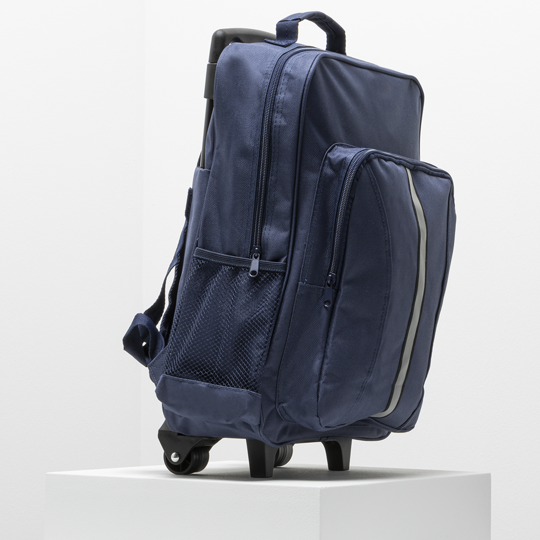 SCHOOL TROLLEY BAG NAVY-NAVY-ONE SIZE