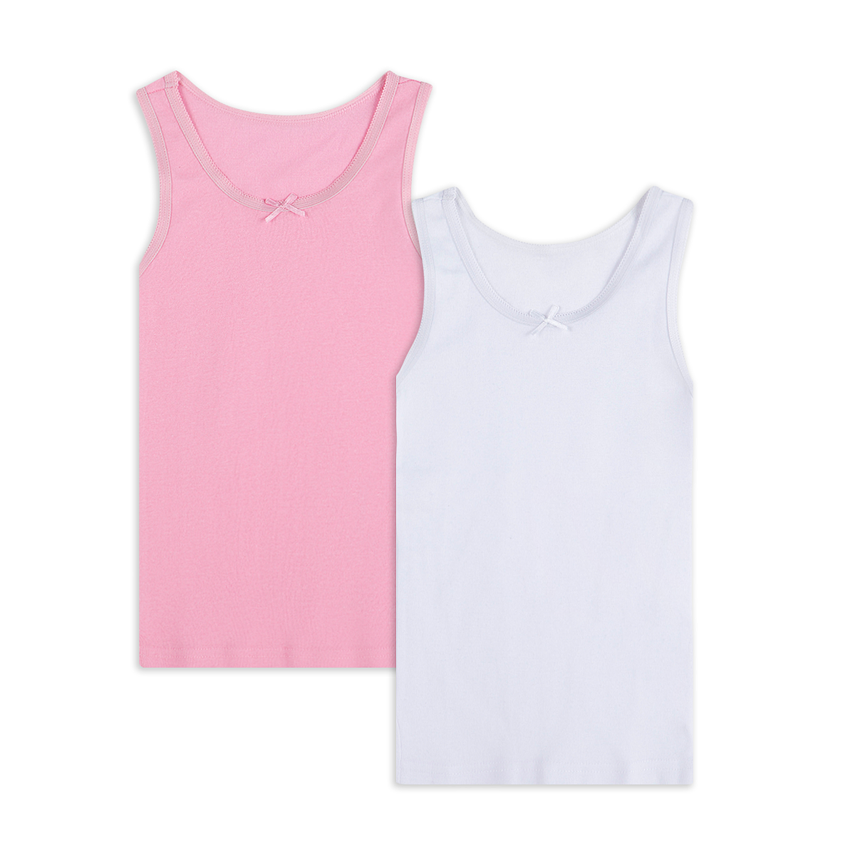 PG 2PK SL VESTS W22-WHITE-4-5 YRS