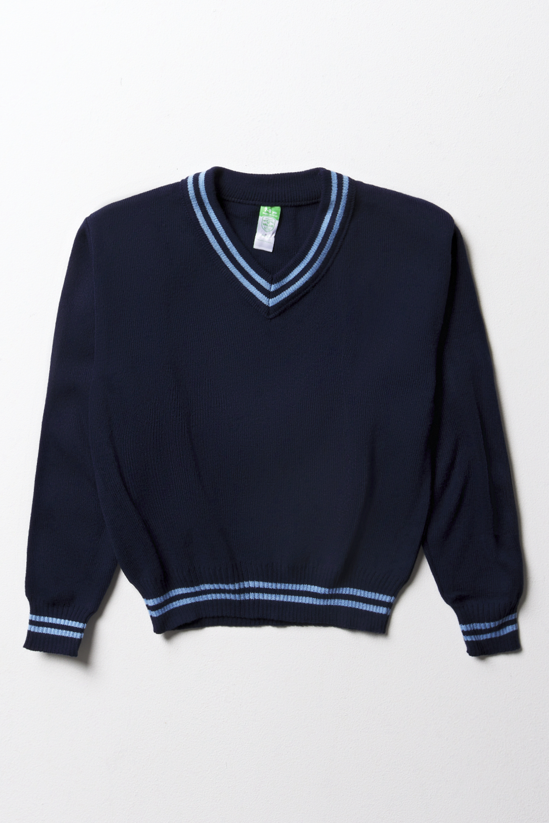 UNISEX LONG SLEEVED JERSEY STRIPED NAVY SKY-NAVY-M