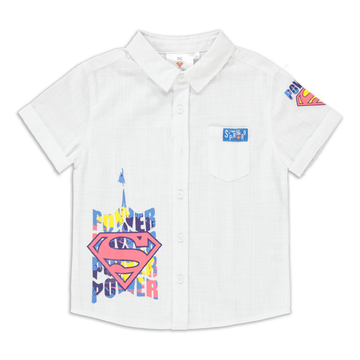 SUPERHERO SHIRT WHITE-WHITE-2-3 YRS