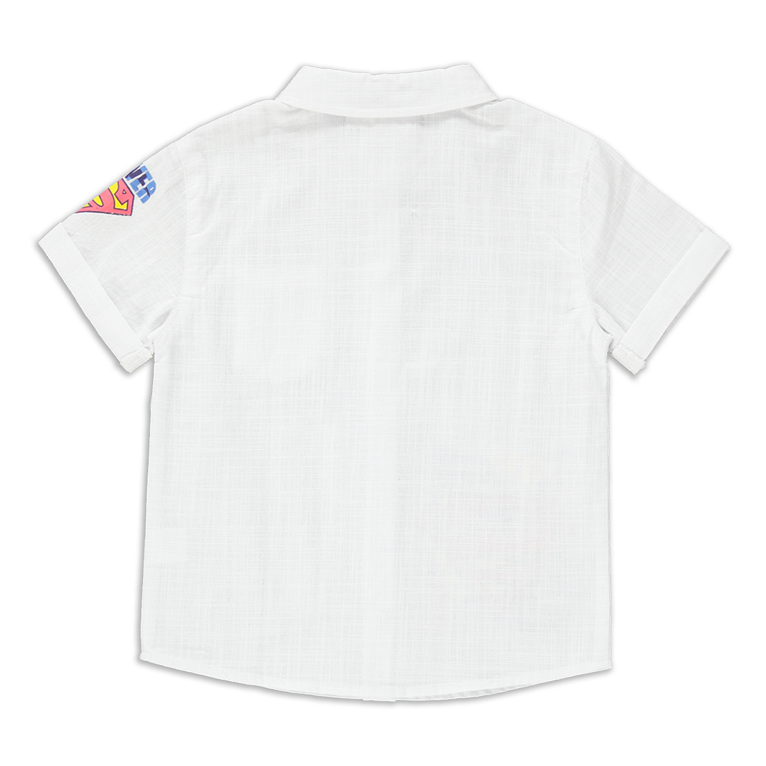 SUPERHERO SHIRT WHITE-WHITE-2-3 YRS