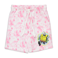 SPONGEBOB TIE DYE KNIT SHORT PINK-LIGHT PINK-9-10 YRS