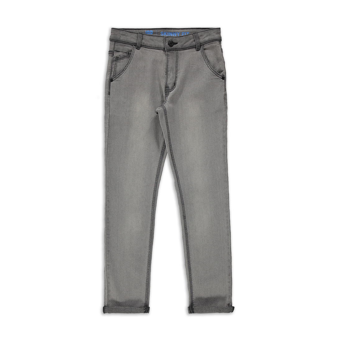 Skinny stretch basic denim trouser grey-GREY-MEDIUM