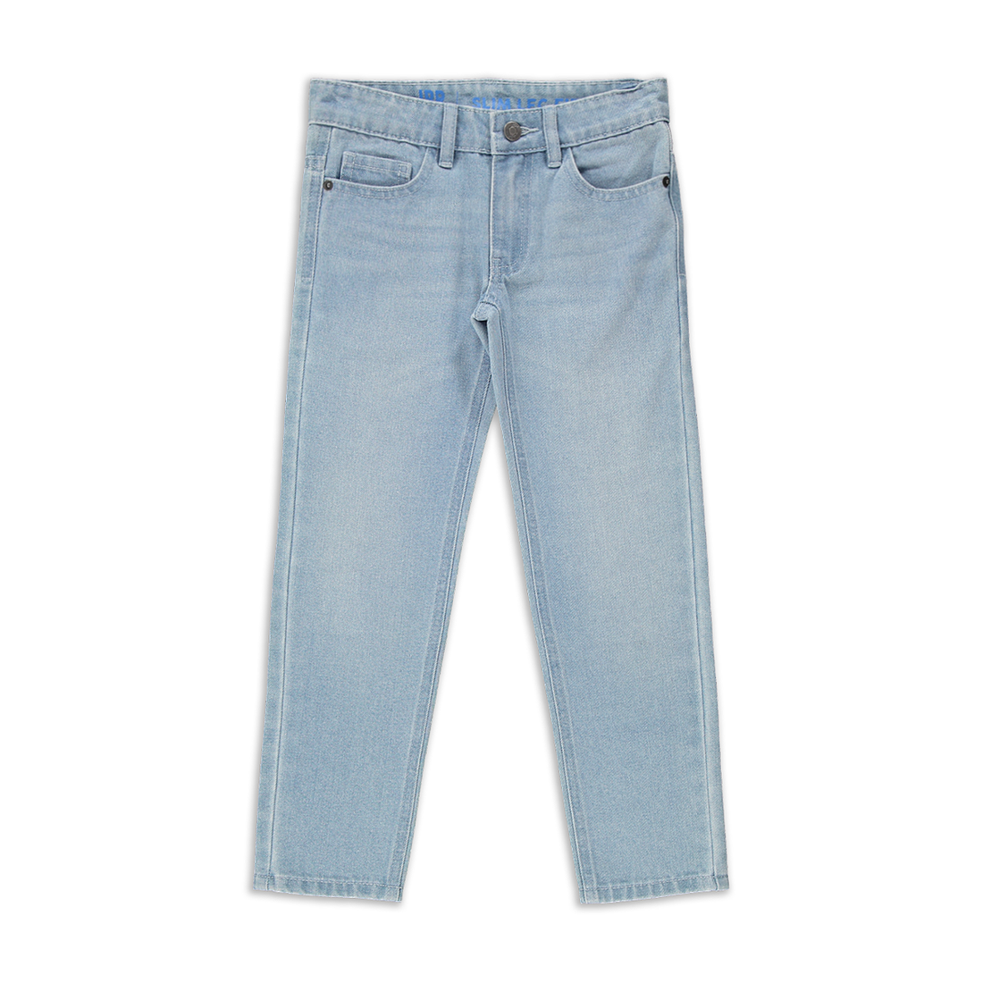 Slim rigid basic denim trouser bleach-LIGHT BLUE-MEDIUM