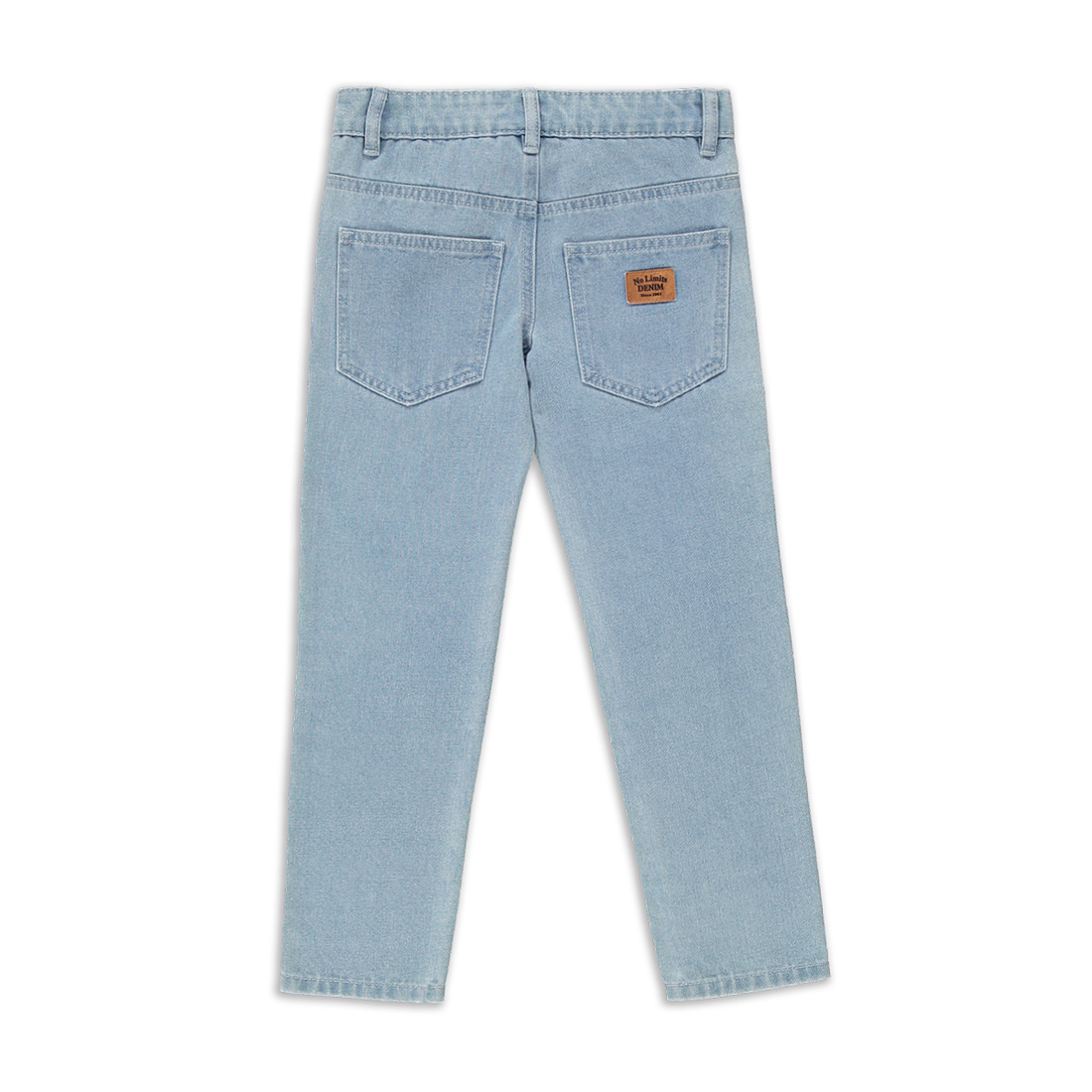 Slim rigid basic denim trouser bleach-LIGHT BLUE-MEDIUM