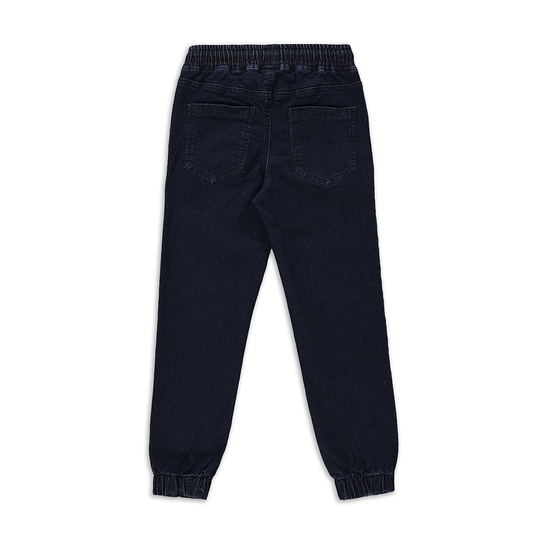 Jogger stretch basic denim trouser dark blue-INDIGO-MEDIUM