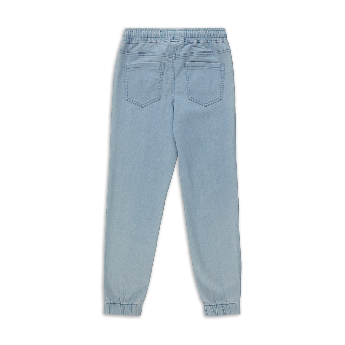 Jogger stretch basic denim trouser bleach-LIGHT BLUE-MEDIUM