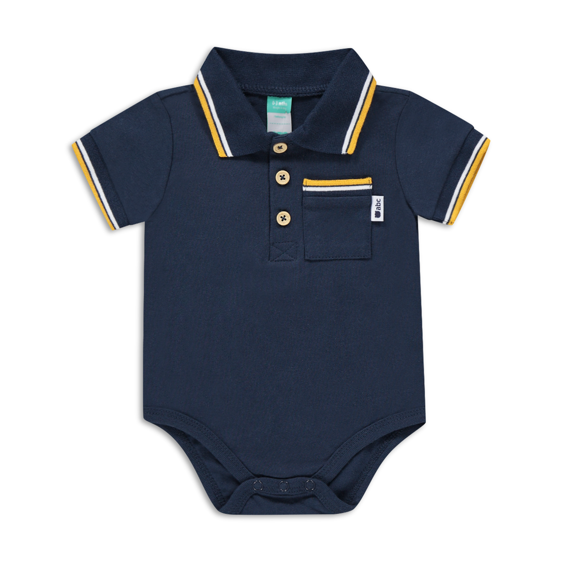 NAVY GOLFER BODYVEST-NAVY-6-12 MTHS