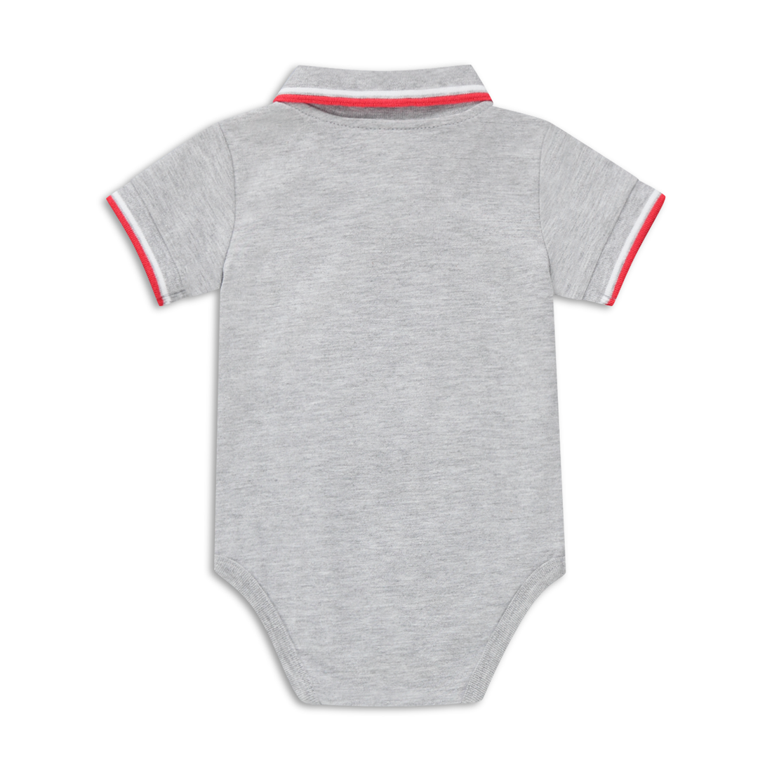 GREY MELANGE GOLFER BODYVEST-GREY MELANGE-6-12 MTHS