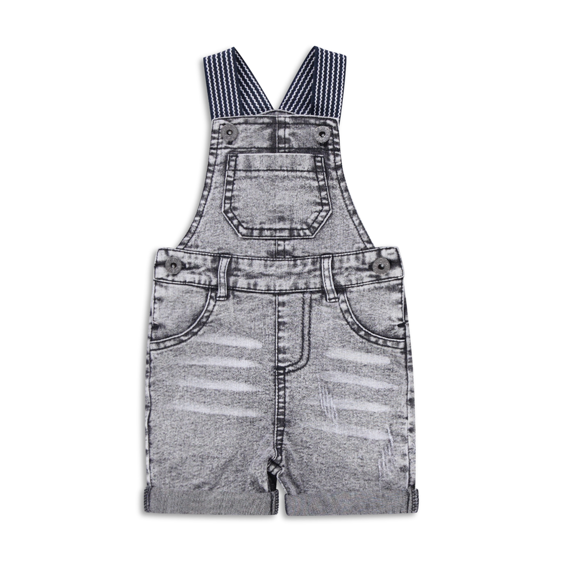 Stretch denim dungaree grey-GREY-6-12 MTHS