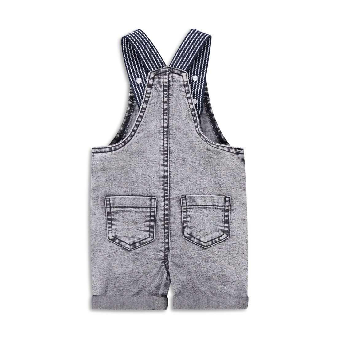 Stretch denim dungaree grey-GREY-6-12 MTHS