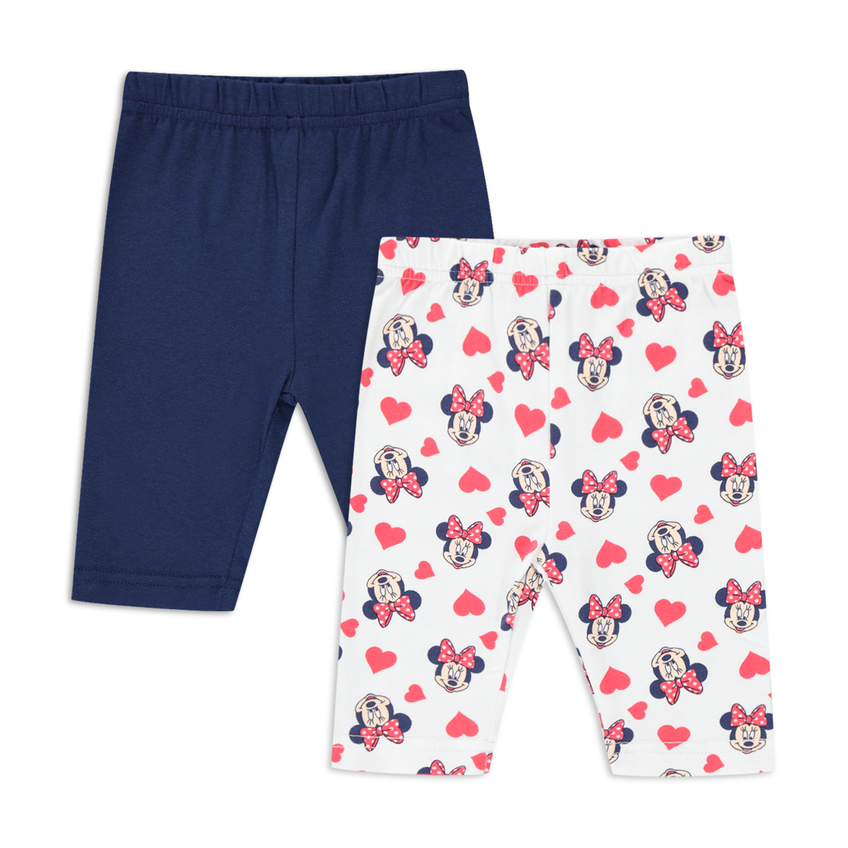 2 Pack Minnie leggings white red-RED-6-12 MTHS