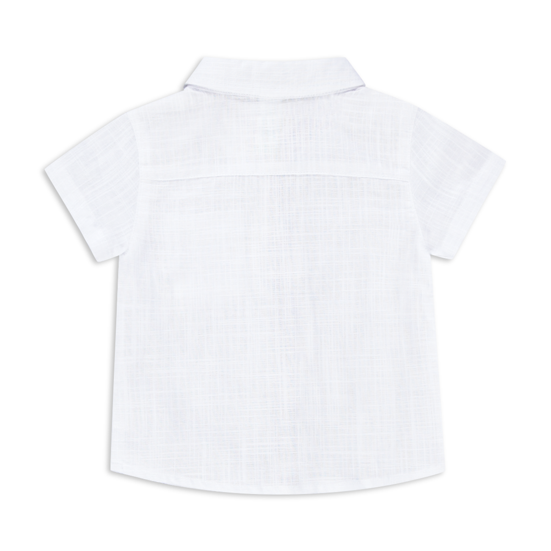 Short sleeve linen shirt white-WHITE-12-18 MTHS