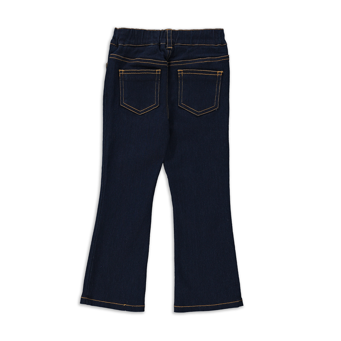 Flare Leg Denim Dark Wash-INDIGO-2-3 YRS