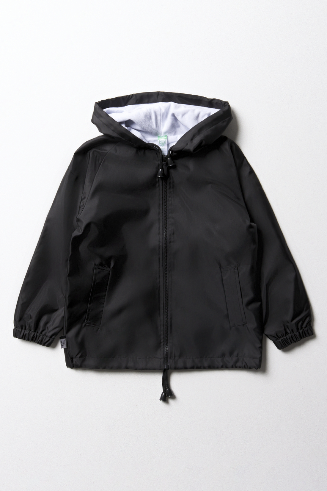 UNISEX RAIN JACKET BLACK PRIMARY-BLACK-13-14 YRS