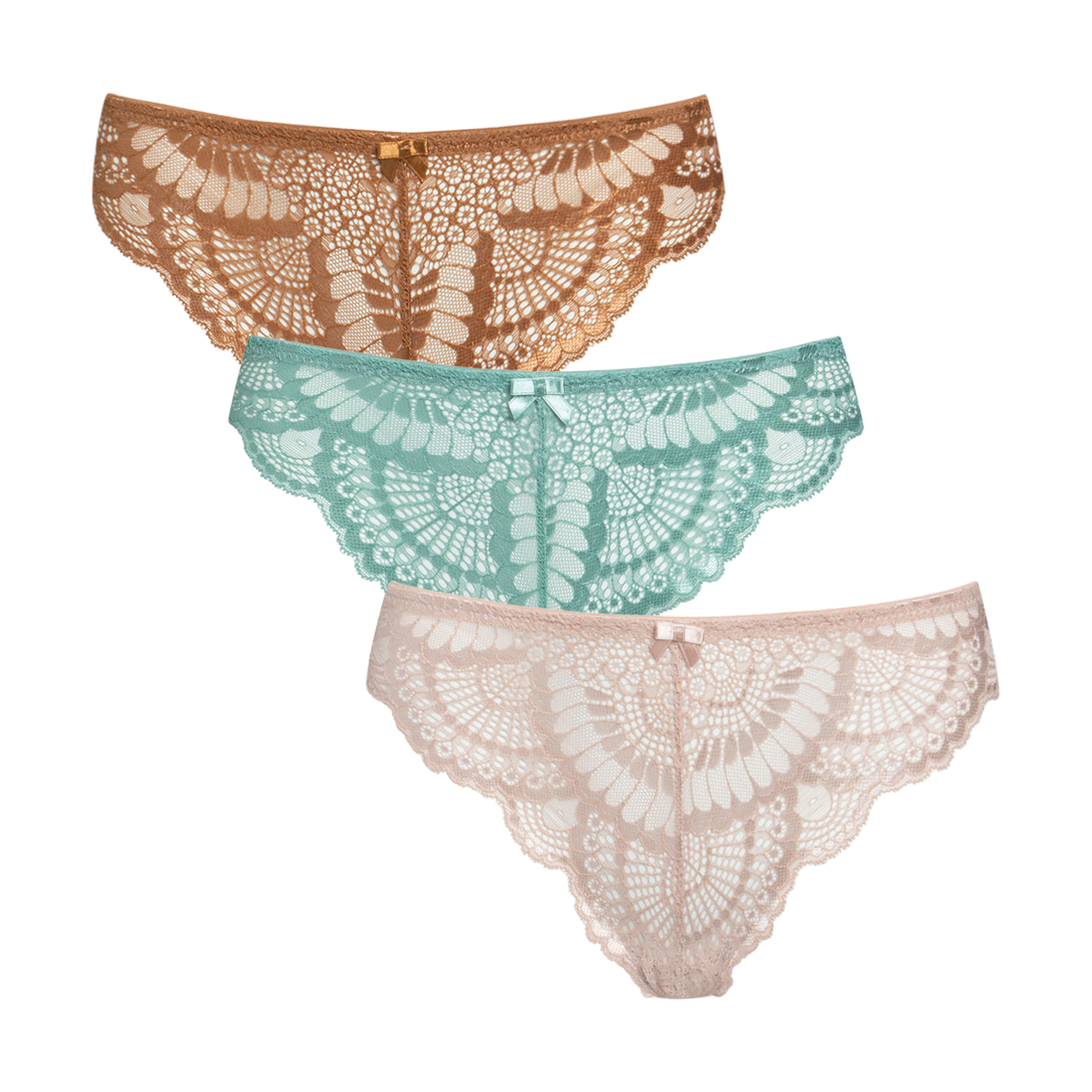 3 pack thong lace aqua biscuit nude-MINT-M