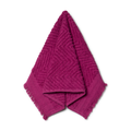 Textured fringed guest towel magenta-MAGENTA-30X50 CM