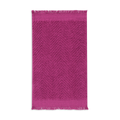 Textured fringed guest towel magenta-MAGENTA-30X50 CM (1)