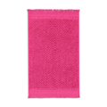 Textured fringed guest towel cerise-CERISE-30X50 CM (1)