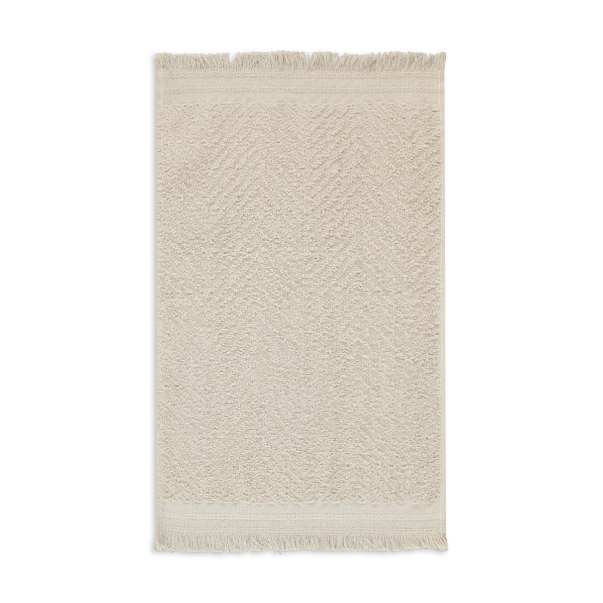 Textured fringed guest towel cappachino-BROWN-GUEST (1)