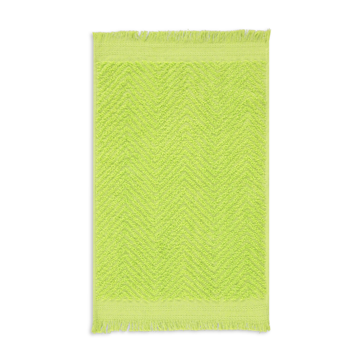 Textured fringed guest towel fern-GREEN-GUEST (1)